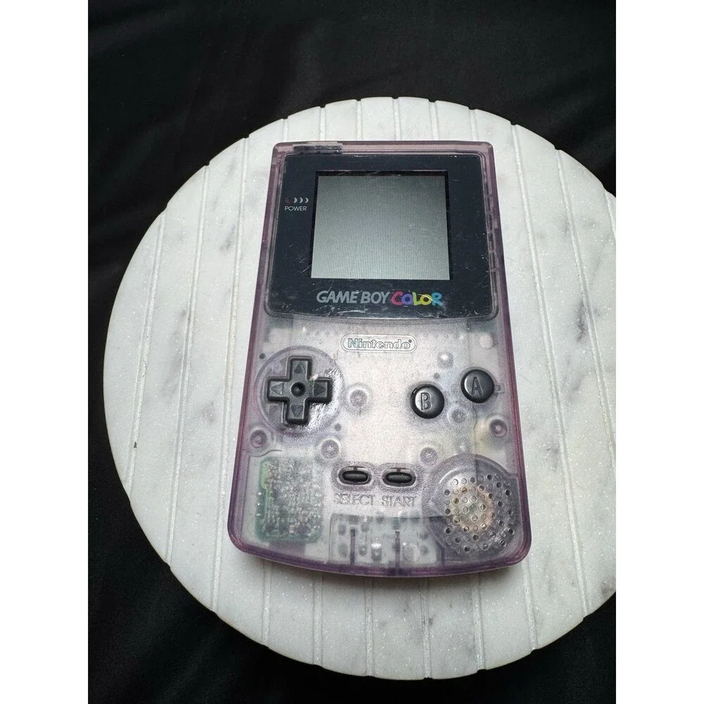 Nintendo Gameboy Color CGB-001 Atomic Purple Handheld Console Tested Works!